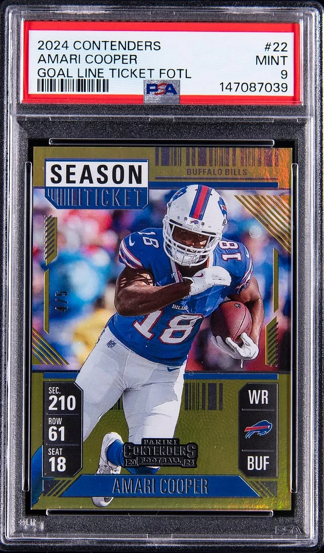 2024 Panini Contenders Amari Cooper Goal Line Ticket FOTL #22 card image