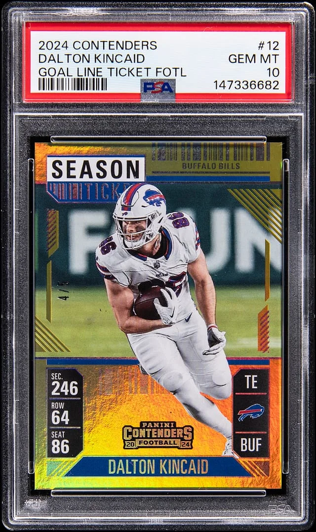 2024 Panini Contenders Dalton Kincaid Goal Line Ticket FOTL #12 card image
