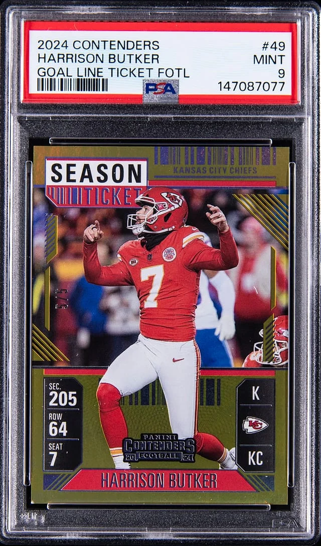 2024 Panini Contenders Harrison Butker Goal Line Ticket FOTL #49 card image