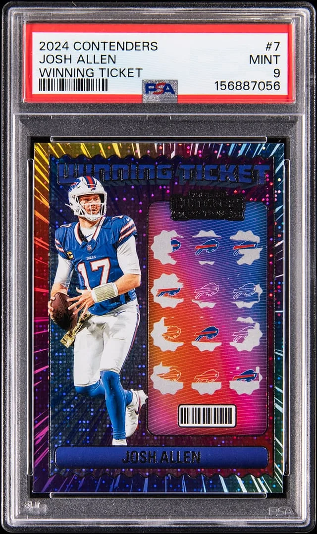 2024 Panini Contenders Josh Allen Winning Ticket #7 card image