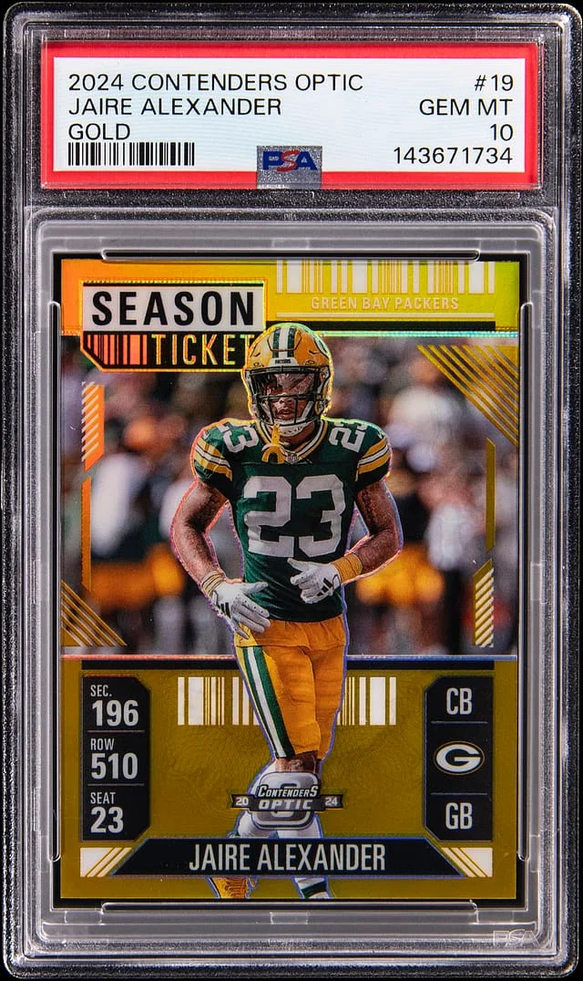 2024 Panini Contenders Optic Jaire Alexander Purple Pulsar #19 card image