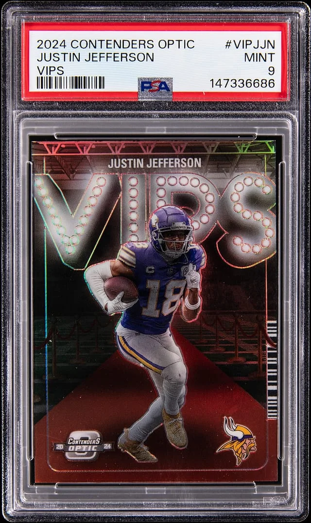 2024 Panini Contenders Optic Justin Jefferson VIPs #VIP-JJN card image