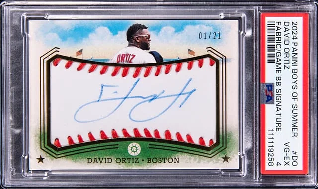 2024 Panini David Ortiz Boys of Summer Fabric/Game Basebabll Signature #DO card image