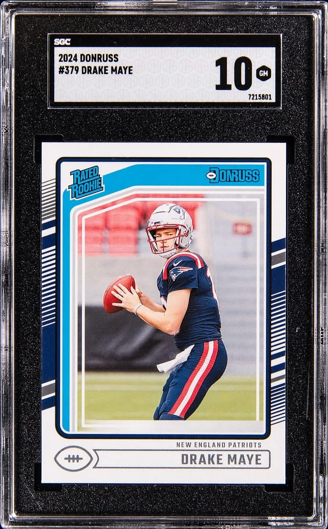 2024 Panini Donruss Drake Maye Rated #379 card image