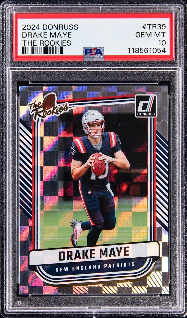 2024 Panini Donruss Drake Maye The Rookies #TR39 card image