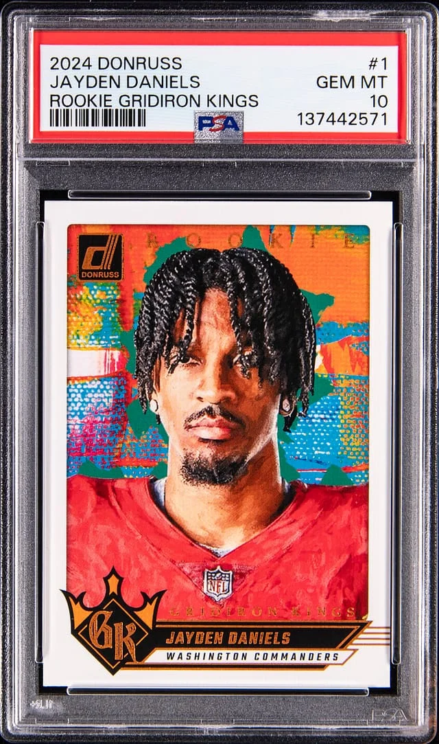 2024 Panini Donruss Jayden Daniels Gridiron Kings #1 card image