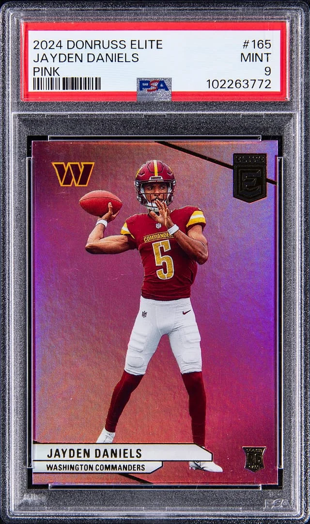 2024 Panini Donruss Jayden Daniels Elite Pink #165 card image