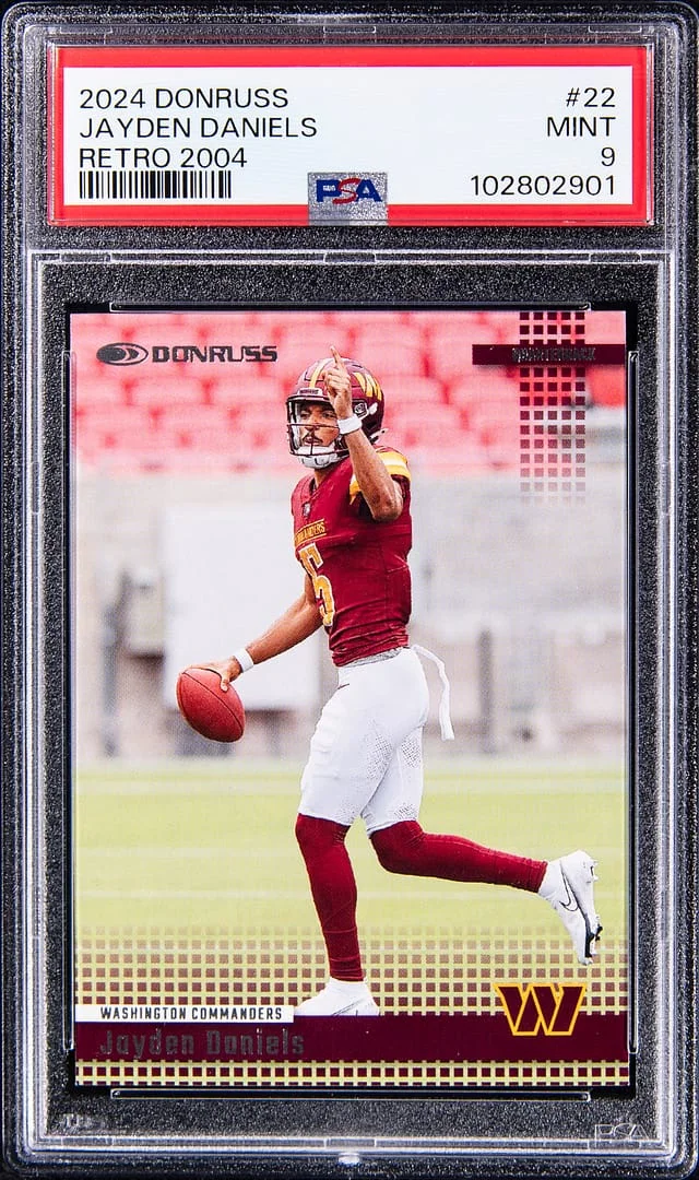 2024 Panini Donruss Jayden Daniels Retro 2004 #22 card image