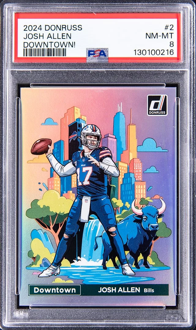 2024 Panini Donruss Josh Allen Downtown! #2 card image
