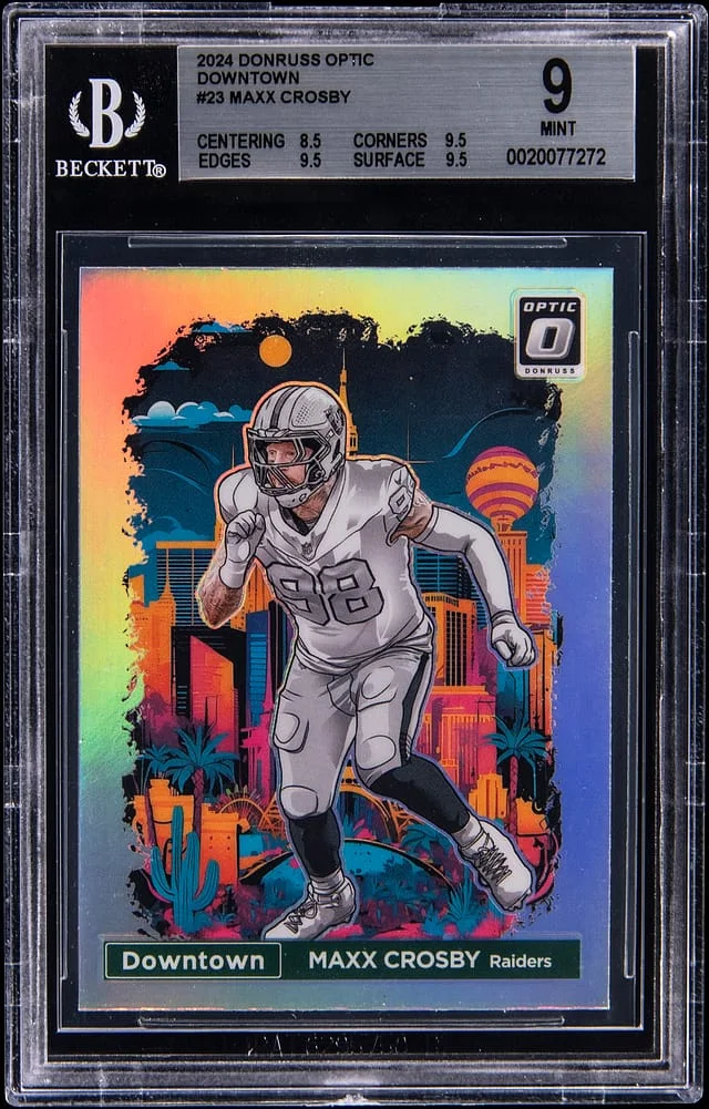 2024 Panini Donruss Maxx Crosby Downtown #23 card image