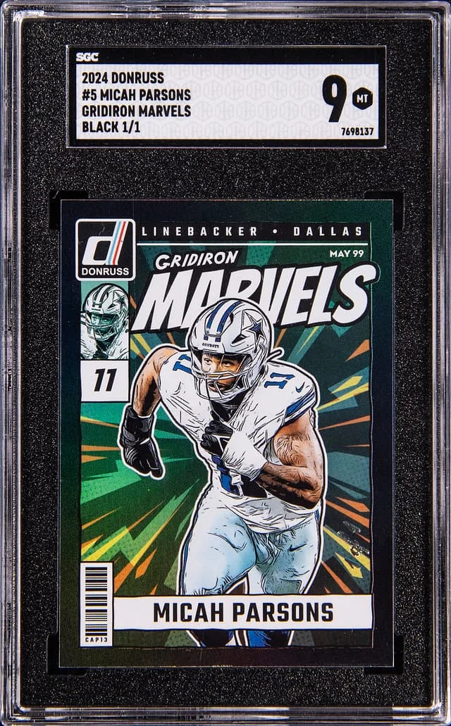 2024 Panini Donruss Micah Parsons Gridiron Marvels-Black #5 card image