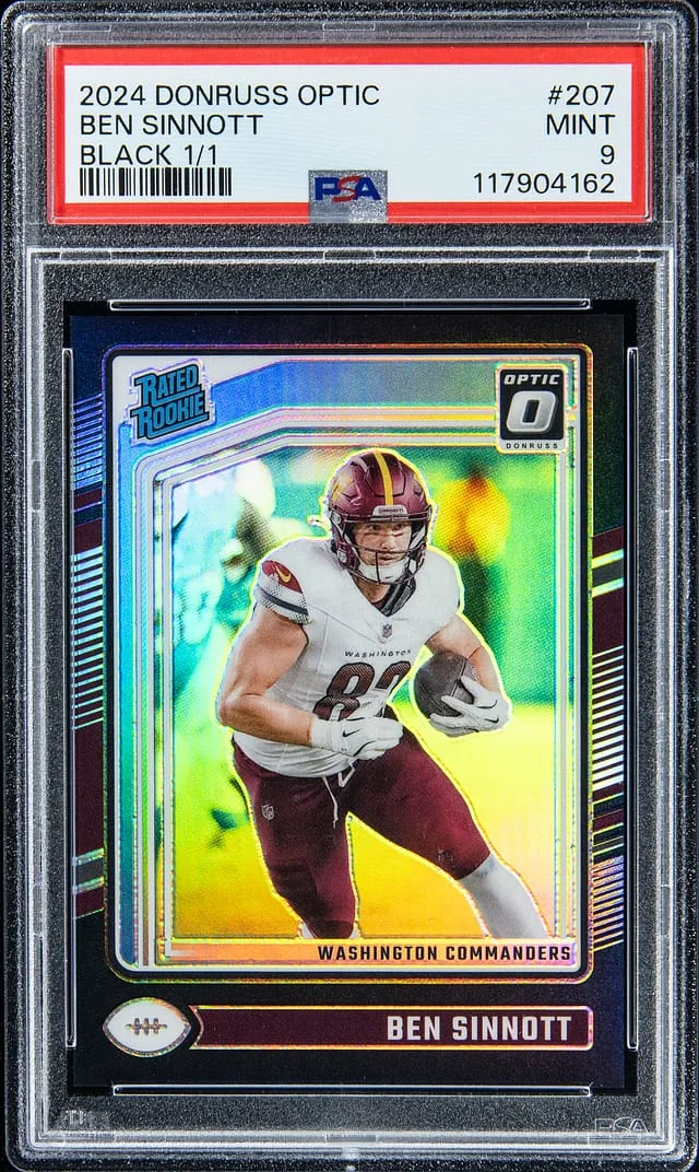 2024 Panini Donruss Optic Ben Sinnott Black #207 card image
