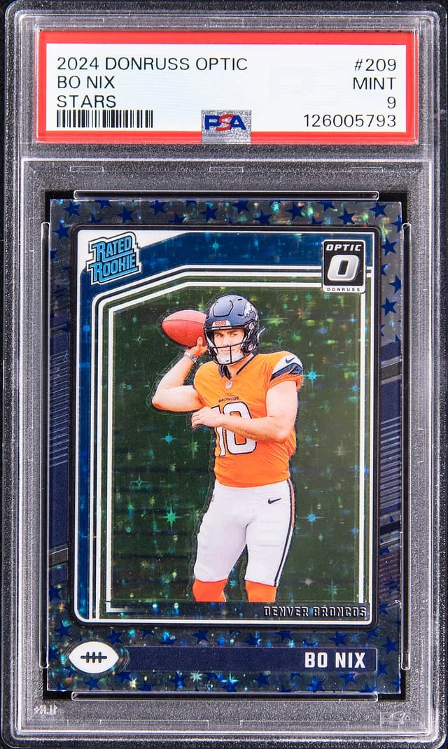 2024 Panini Donruss Optic Bo Nix One Hundred #209 card image