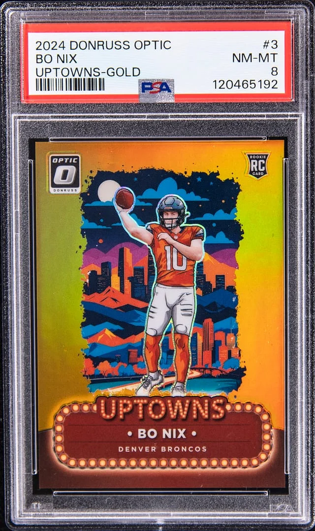 2024 Panini Donruss Optic Bo Nix Uptowns #3 card image