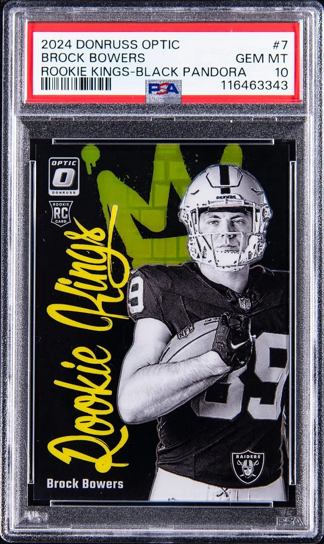 2024 Panini Donruss Optic Brock Bowers Kings Black Pandora #7 card image