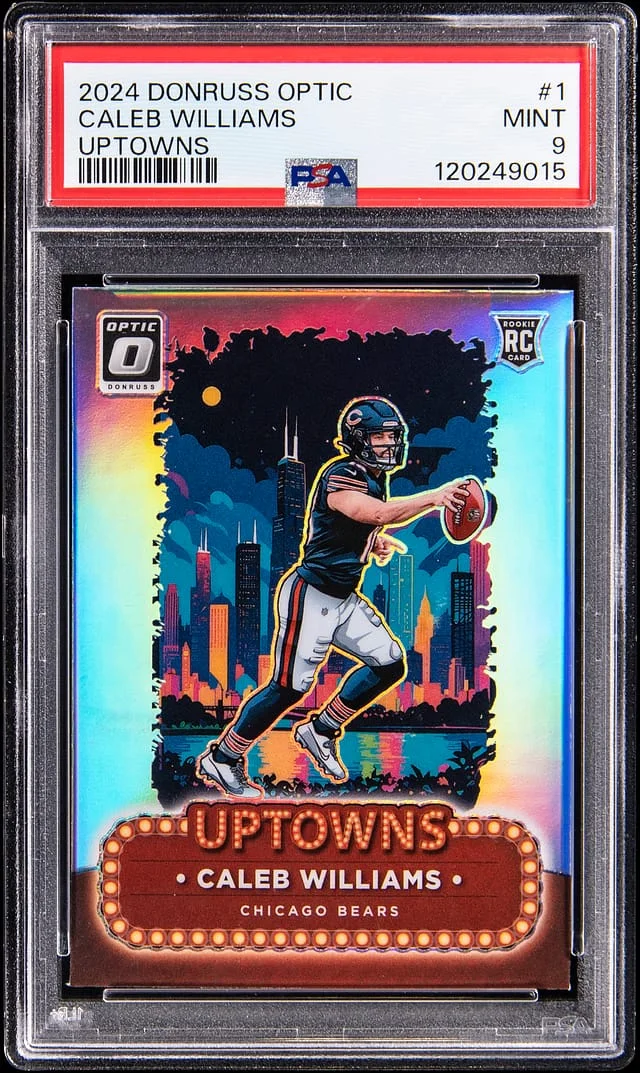 2024 Panini Donruss Optic Caleb Williams Uptowns #1 card image