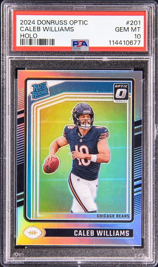 2024 Panini Donruss Optic Caleb Williams Holo #201 card image