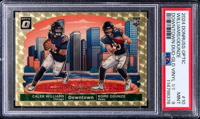 2024 Panini Donruss Optic Caleb Williams/Rome Odunze Downtown Duos #10 card image