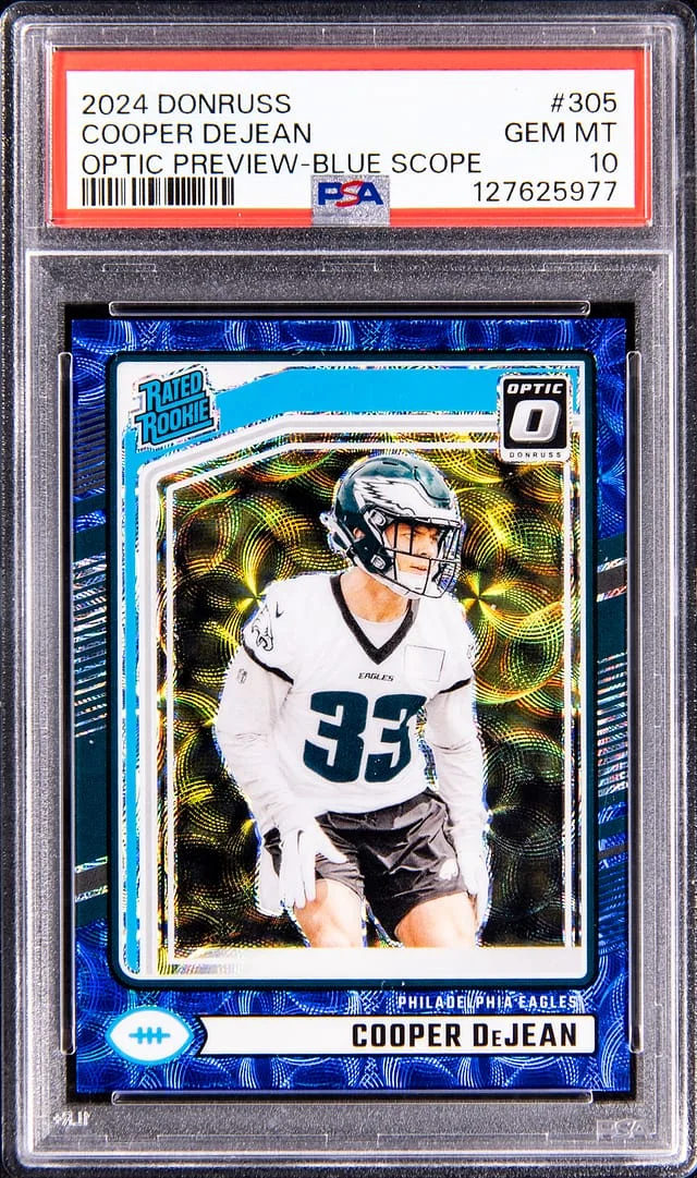 2024 Panini Donruss Optic Cooper Dejean Preview Blue Scope #305 card image