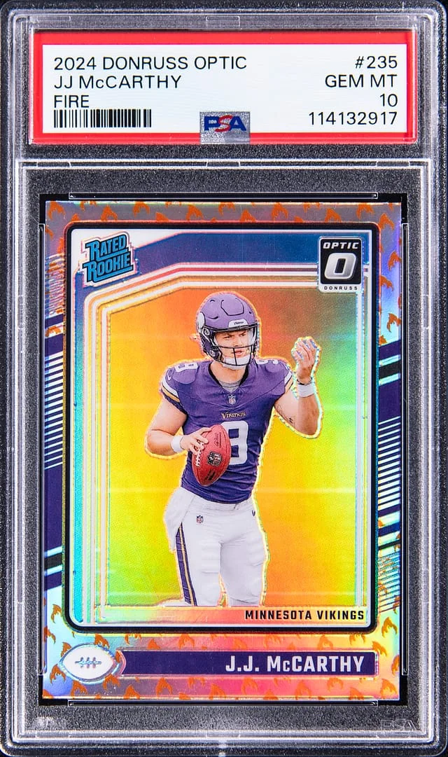2024 Panini Donruss Optic JJ McCarthy Autograph #235 card image