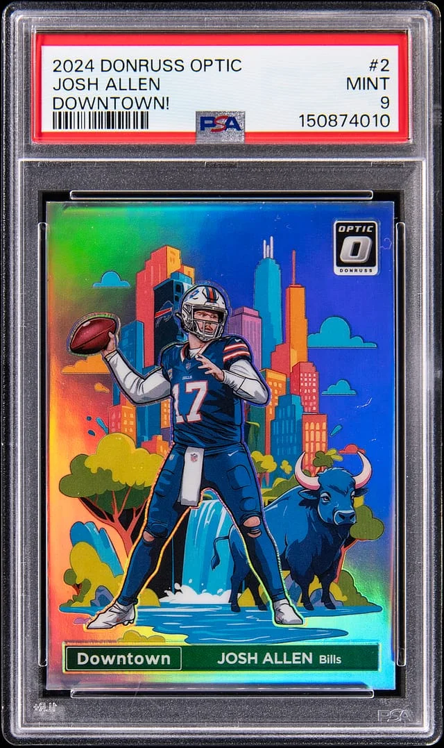 2024 Panini Donruss Optic Josh Allen Downtown! #2 card image