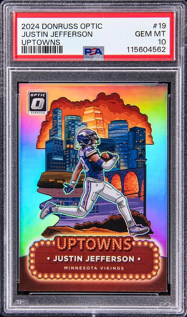 2024 Panini Donruss Optic Justin Jefferson Uptowns #19 card image