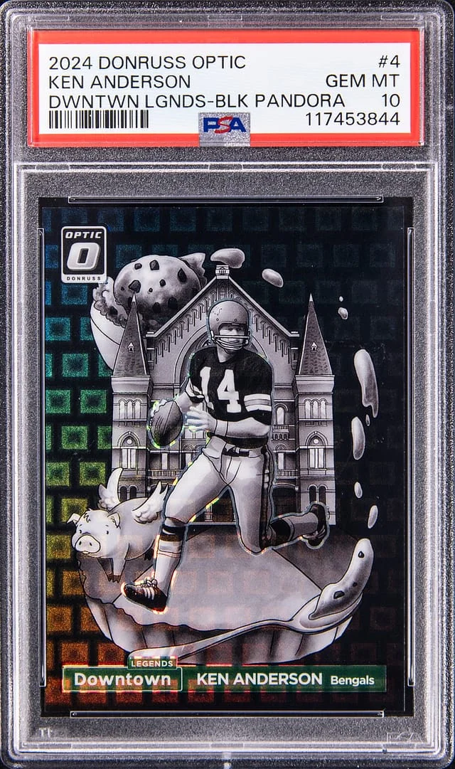 2024 Panini Donruss Optic Ken Anderson Downtown Legends Black Pandora #4 card image