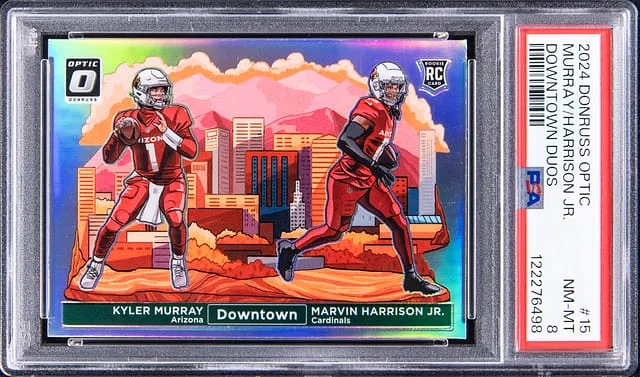 2024 Panini Donruss Optic Kyler Murray/Marvin Harrison Jr Downtown Duos #15 card image