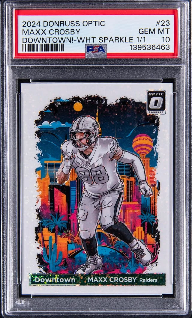 2024 Panini Donruss Optic Maxx Crosby Downtown! White Sparkle #23 card image