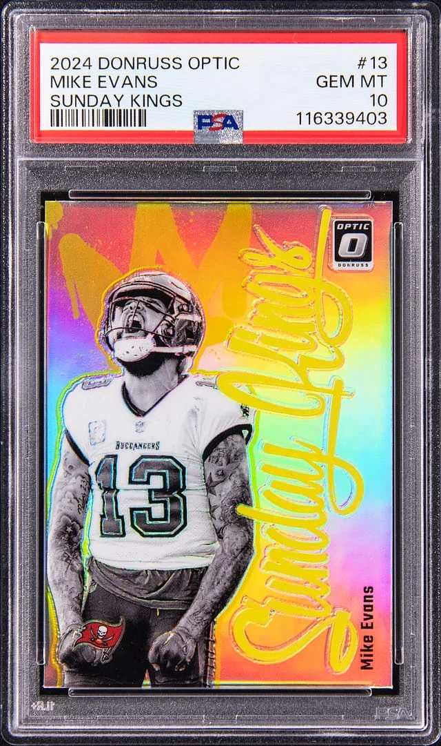 2024 Panini Donruss Optic Mike Evans Sunday Kings #13 card image