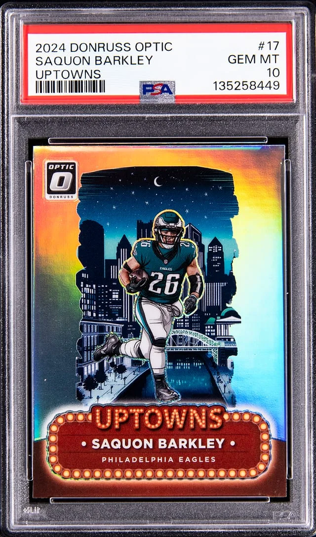 2024 Panini Donruss Optic Saquon Barkley Uptowns #17 card image
