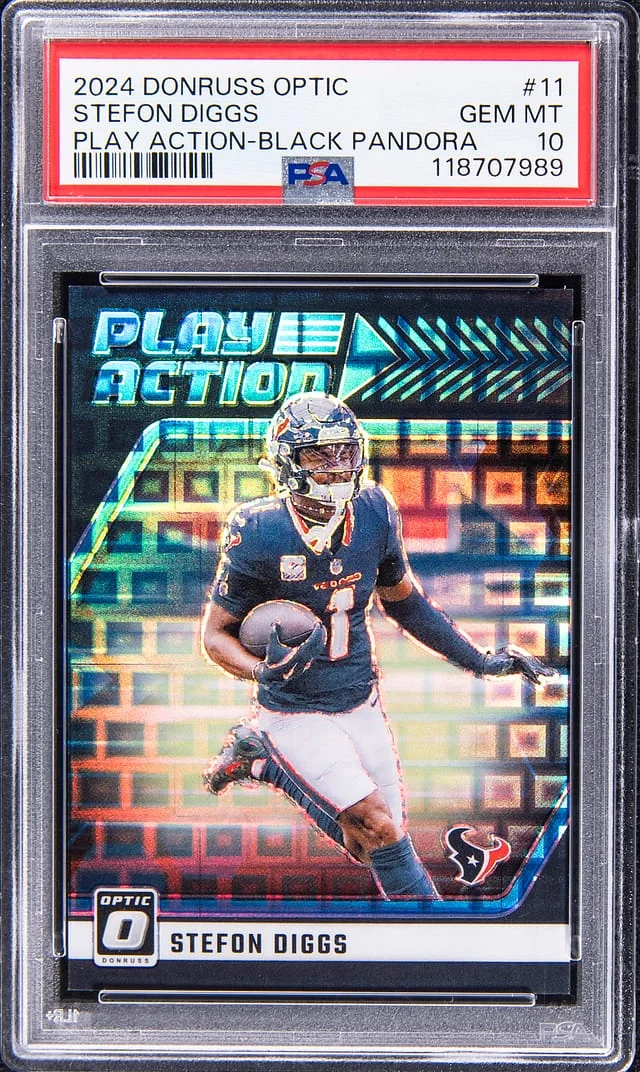 2024 Panini Donruss Optic Stefon Diggs Play Action Black Pandora #11 card image