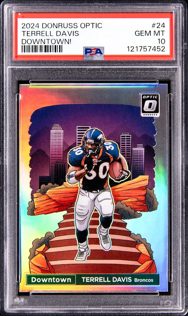 2024 Panini Donruss Optic Terrell Davis Downtown! #24 card image