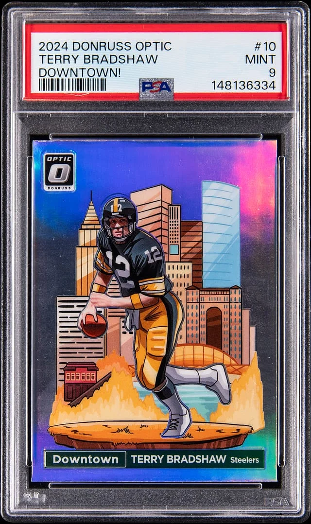 2024 Panini Donruss Optic Terry Bradshaw Downtown! #10 card image