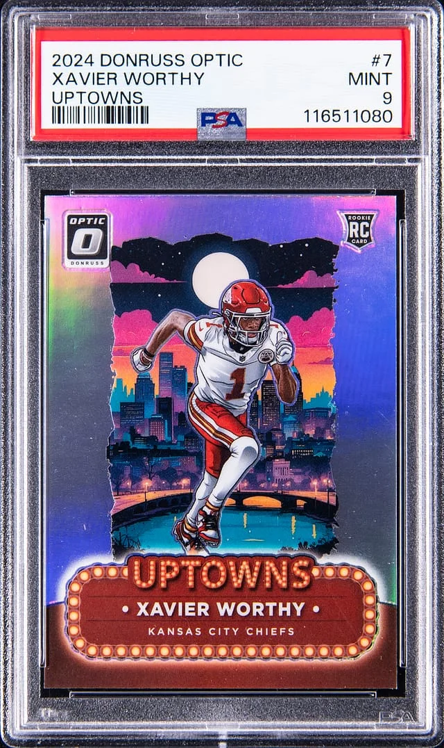 2024 Panini Donruss Optic Xavier Worthy Uptowns #7 card image