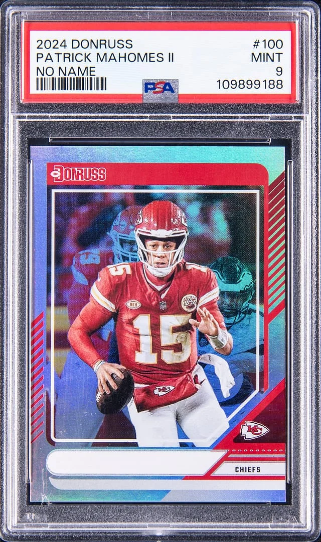 2024 Panini Donruss Patrick Mahomes II No Name #100 card image