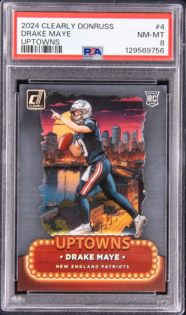 2024 Panini Drake Maye Clearly Donruss Uptowns #4 card image