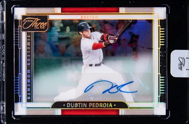 2024 Panini Dustin Pedroia Three and Two Timeless Moments #TMS-DP card image