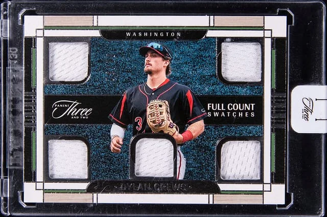 2024 Panini Dylan Crews Patch - Panini Encased Three and Two Full Count Swatches #FCS-DC card image