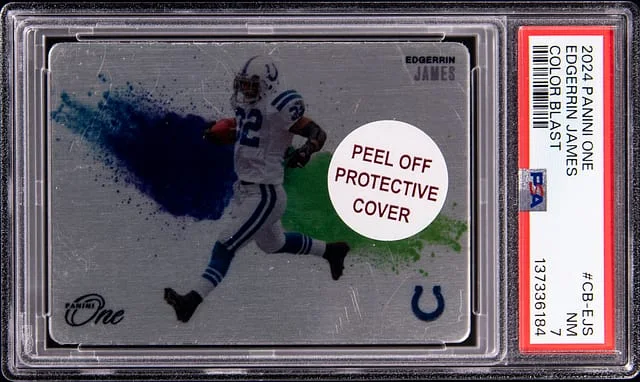 2024 Panini Edgerrin James One Football Color Blast #CB-EJS card image