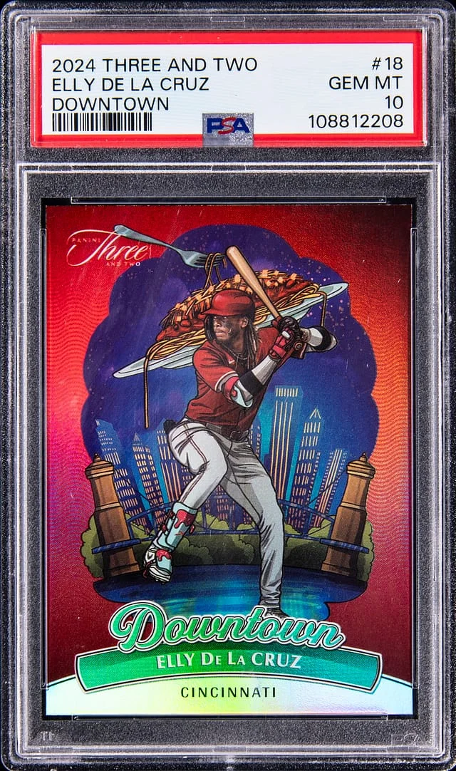 2024 Panini Elly De La Cruz Three and Two Downtown #18 card image
