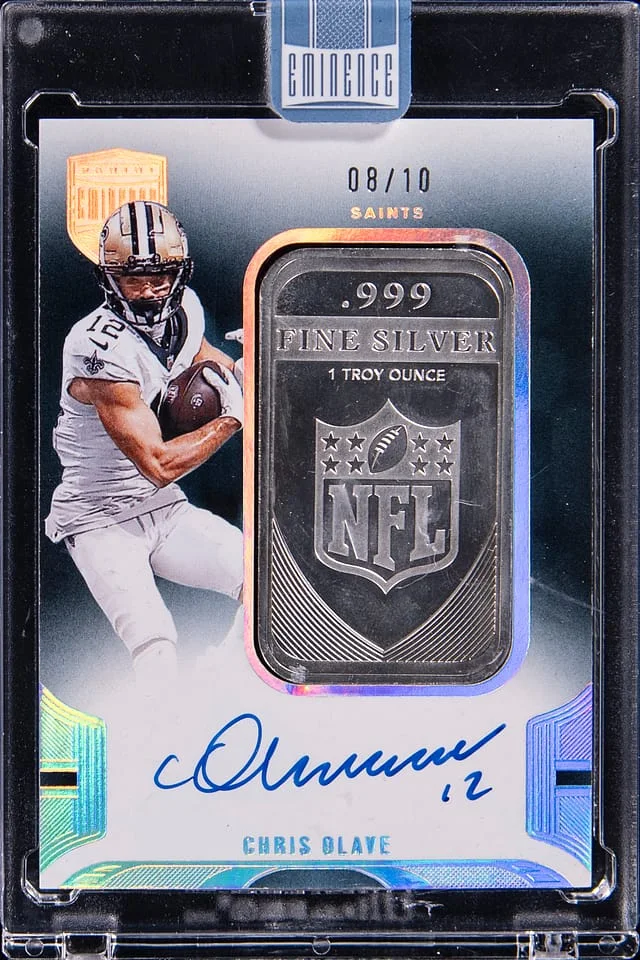 2024 Panini Eminence Chris Olave Shield Autographs Bar #SAB-COE card image