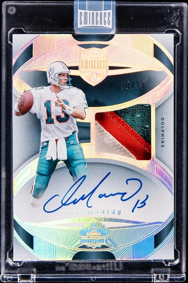 2024 Panini Eminence Dan Marino HOF Patch Autographs #HOFA-DMO card image