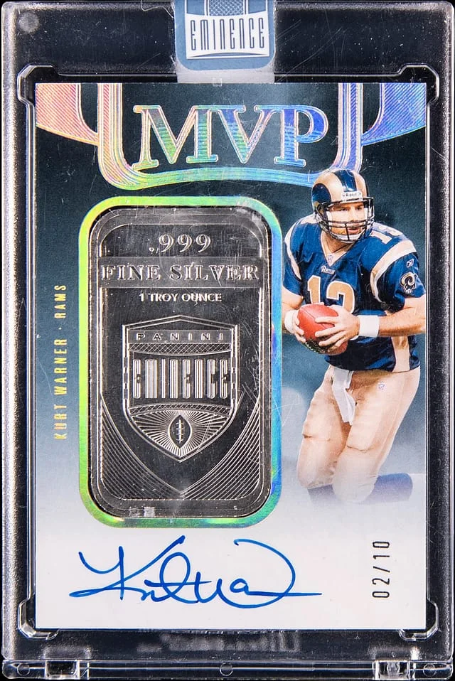 2024 Panini Eminence Kurt Warner Super Bowl MVP Diamond Signatures #MVPS-KWR card image