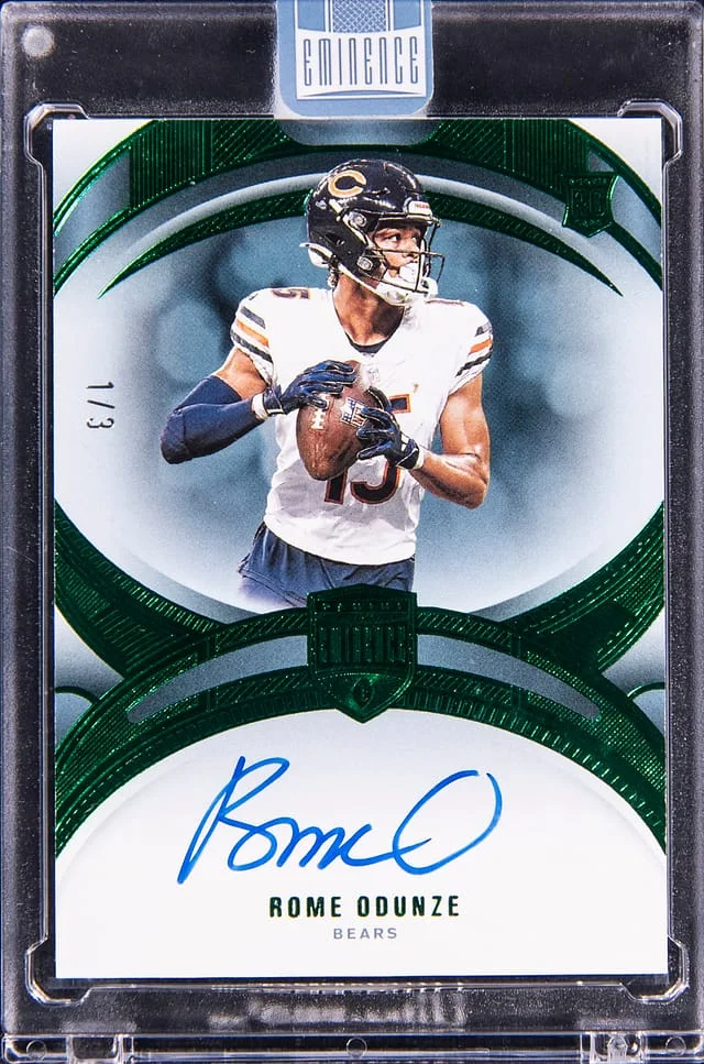 2024 Panini Eminence Rome Odunze Emerald #22 card image