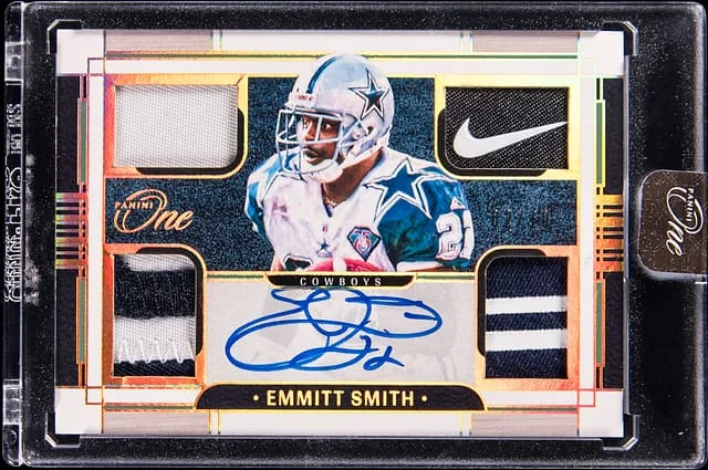 2024 Panini Emmitt Smith Quad Patch Autograph #61 card image