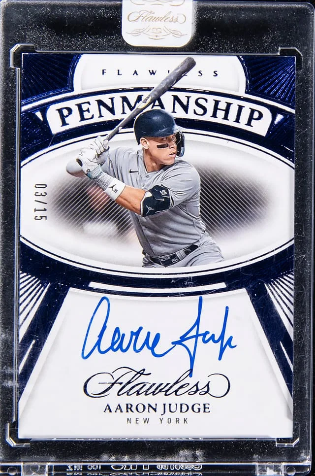 2024 Panini Flawless Aaron Judge Penmanship #FP-AJ card image