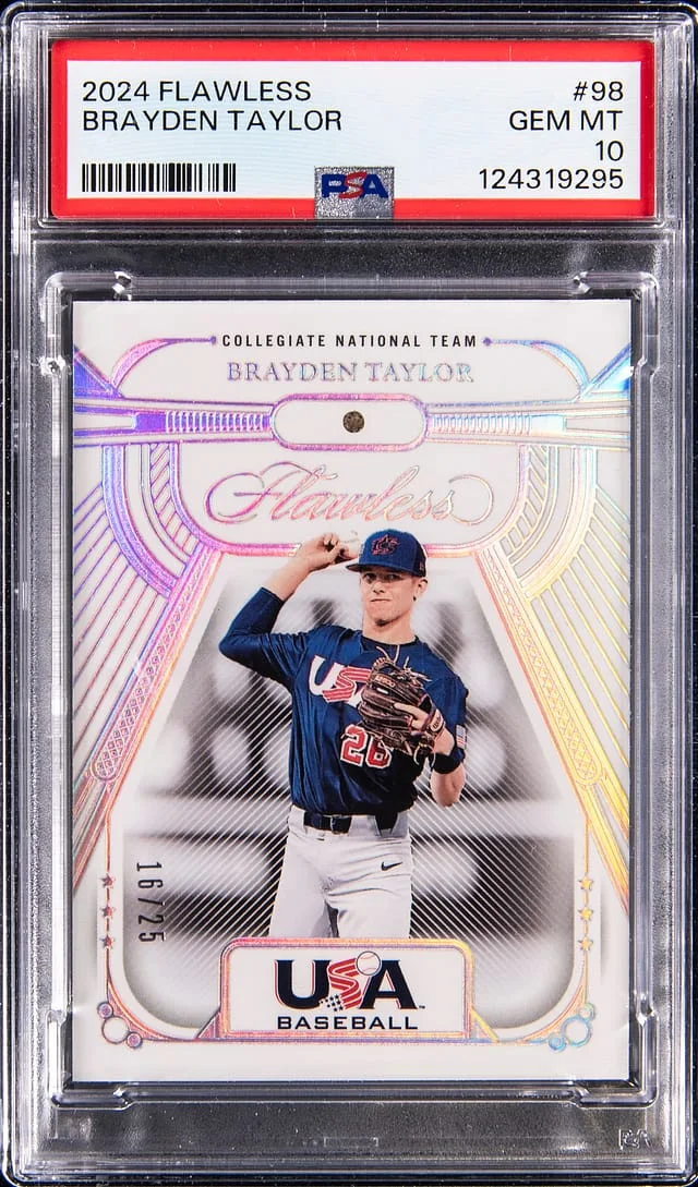 2024 Panini Flawless Brayden Taylor Diamond #98 card image