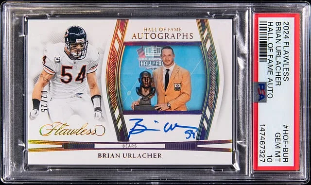 2024 Panini Flawless Brian Urlacher Hall Of Fame Autographs #HOF-BUR card image