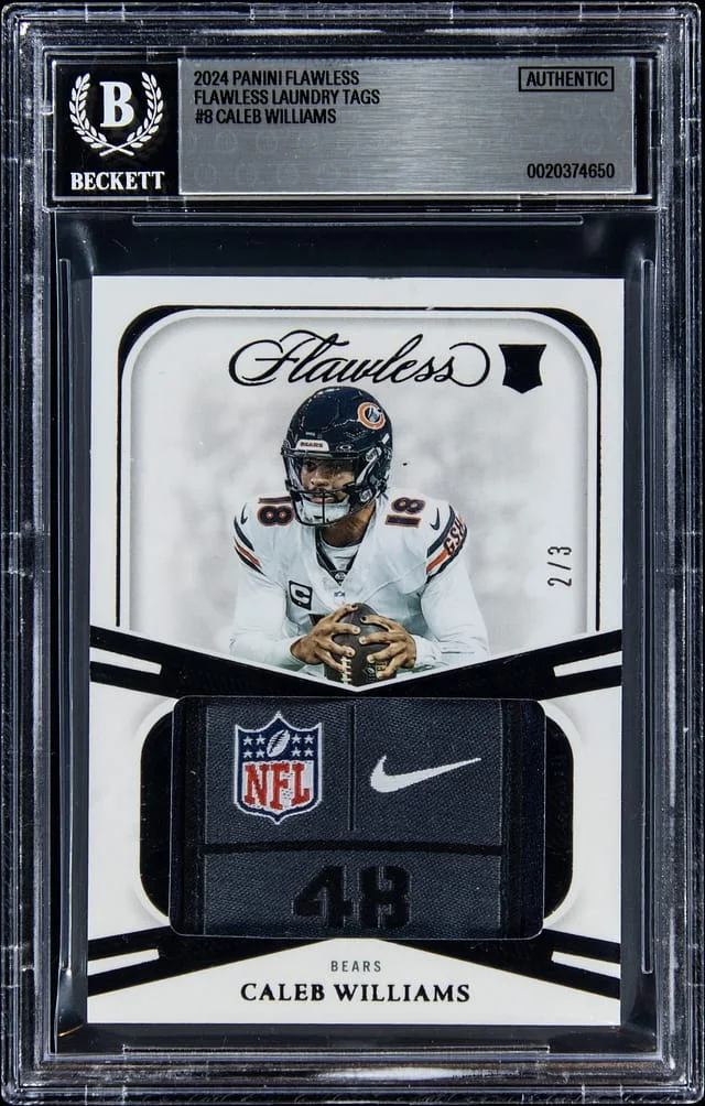 2024 Panini Flawless Caleb Williams Laundry Tags #FS-CWS card image
